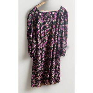 Vintage ZOCO Midi Dress 20 Puff Sleeve Cottagecore Coquette Regency Floral.    N